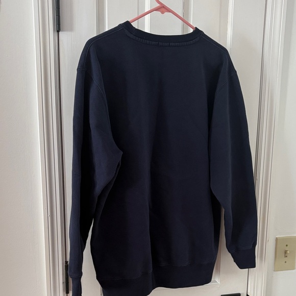 Brandy Melville Navy Sweater with Green Text - Picture 5 of 5